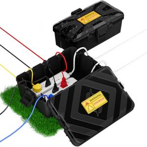 Boite Etanche Electrique Exterieur, Apritsce 2 Pièces IP54 Boitier Etanche Electrique Exterieur, Extérieur Boite Multiprise, Boite Electrique Etanche Exterieur pour Multiprise, Lumières de Noël (Trans Cargo Success, neuf)