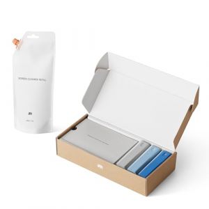 am Kit Nettoyage Écran 3 Pièces – Spray 200 ML Rechargeable, Chiffon Microfibre, Spray Nettoyant Lunettes – Nettoyant Écran TV, Ordinateur, Smartphone, Tablette, Écran Tactile Voiture, Bleu (AM Denmark, neuf)