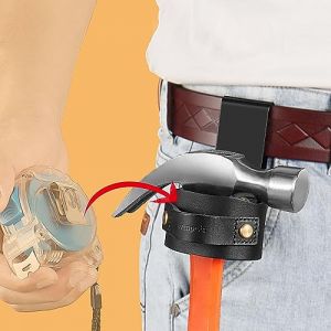 quipuda Porte Marteau Ceinture,Cuir Véritable étui à Marteau,Porte Hachette Ceinture Bucheron (KPFFDHR, neuf)