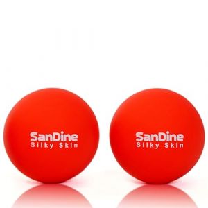 Sandine Lot de 2 balles de massage lacrosse pour massage des tissus profonds – Soulage les tensions musculaires et améliore la flexibilité – Idéal pour la thérapie des points de déclenchement (Sandine Silky Skin, neuf)