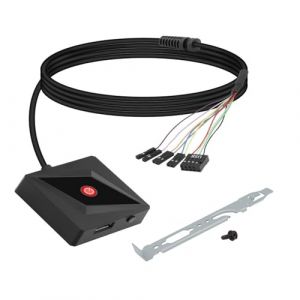 Bouton Power Pc Externe Bouton d'alimentation du Pc Interrupteur d'alimentation Externe Externe Power Button Bouton d'alimentation de Redémarrage de L'ordinateur (Rallonge De 1,6 M) (SOUTH ORANGE LIMITED, neuf)