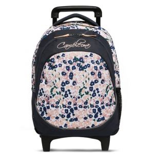 Sac à Dos Scolaire à roulettes Bleu Enfant Ligne Actual Caméléon. Intérieur 2 Compartiments. Idéal pour l'école Primaire : du CP au CE2. pour Fille et garçon (caméléon, neuf)