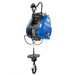Treuil électrique, palan à câble jusqu'à 250 kg de hauteur de levage 29 m, grue de moteur, moteur en cuivre 1500 W, housse de levage avec télécommande, vitesse de levage 19 m/min, palan à chaîne (NoneDanGee, neuf)