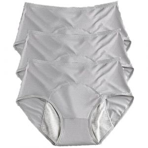 WDCAYQHZ Culotte Anti Fuite urinaire Femme Lavable,3Pcs Culotte Fuite urinaire Femme,Incontinence urinaire Femme,Respirant Lavable Étanche,Culotte Fuite urinaire Femme Lavable(Gray,6XL) (zhongnabaihuo, neuf)