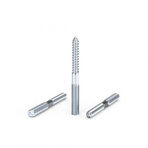 ORTAVA Torx Lot de 10 vis à double filetage M8, M8 x 80 mm, vis à double filetage TX25, vis à bois, en acier galvanisé (RuiXin O, neuf)