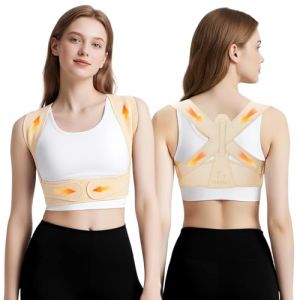 FHOCSLO Posture Correcteur Dos Femmes et Hommes, Ceinture Maintien dos Réglables, Aaméliorer la Posture Des Épaules,Soulageant les Douleurs du Cou, Des Épaules (Nude, L/XL) (FHOCSLO, neuf)