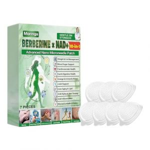Berberine Patches, 7 Pi&egrave;ces Moringa Berberine Patch, Patch Nano Microneedle Minceur, Aide Au M&eacute;tabolisme, Fa&ccedil;onner Un Corps Sain, Outils Auxiliaires, Patchs De Soin Corporel (yunrgsz, neuf)