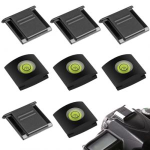 KEQAR Protège Griffe avec Niveau à Bulle, 8 pièces, Cache Griffe Flash pour Appareil Photo, Protection pour Griffe de Sabot, Couverture de Chaussure Chaude, Couvertures de Chaussure pour Flashs (APENGPENG, neuf)