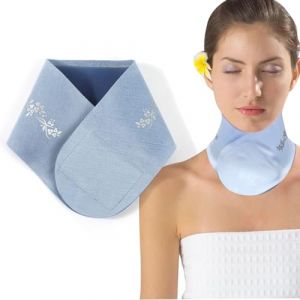 EUYKQNOI Coussinet Anti-rides pour le Cou,soins pour le cou et le décolleté,Tour de cou anti-rides, réutilisables masque de cou anti-rides, Lissez Votre Peau, Lissant les Rides, pour Hommes et Femmes (QSDMY, neuf)