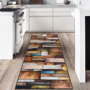 LYYK Tapis de couloir 60x250cm, tapis &agrave; poils courts lavable avec dos antid&eacute;rapant en caoutchouc - Tapis de cuisine de haute qualit&eacute; pour l'entr&eacute;e, la buanderie et le couloir de l'immeuble (Fortis Department Store, neuf)