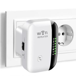 Flintronic WiFi R&eacute;p&eacute;teur, 2.4GHz WiFi Extender, Range Booster WiFi avec Port Ethernet, sans Fil Amplificateur de Signal du R&eacute;seau, R&eacute;p&eacute;teur WiFi Puissant Amplificateur Couvre jusqu'&agrave; 20 appareils (flintronic, neuf)