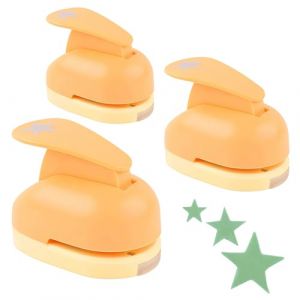 LUMOOM Lot de 3 perforatrices en forme d'étoile, en 3 tailles, pour le bricolage, les enfants, pour le bricolage, le scrapbooking, l'album photo, l'artisanat (INTERNAVIGARE S.R.L., neuf)