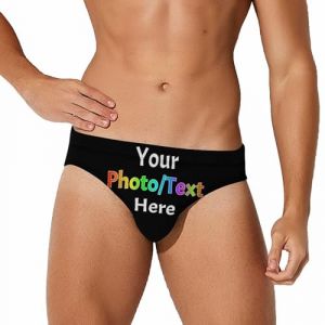 Melbrakin Short de Bain personnalisé avec Visage/Photo/Texte, Short de Bain personnalisé pour Hommes, Short de Bain drôle de Plage, Cadeau pour Papa, Petit ami, Mari (MelbrakinCustomShop, neuf)