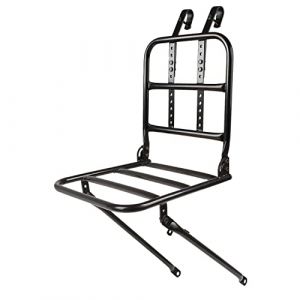 GENERICO Ventura Front Wheel Carrier Porte-Bagages Pliant en Bois de hêtre de qualité supérieure - Fabriqué en Europe, 14404581, Noir, (TradeINN, neuf)