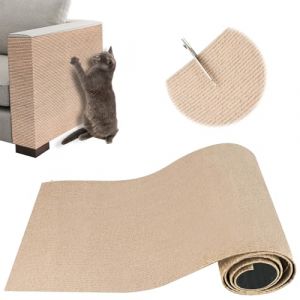 ZenithyrEn Griffoir Chat Canapé, Protection Canape Chat Anti Griffe 100 x 30 cm, Griffoir pour, Facile à Couper,Meubles,Murs,Sisal et Moquette (ZenithyrEn, neuf)