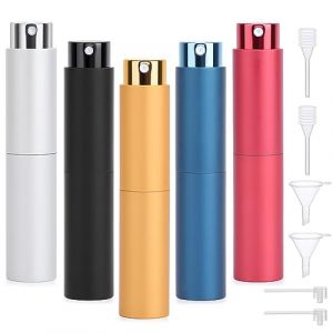 Segbeauty Vaporisateur Parfum Rechargeable, 5 Pi&egrave;ces Flacon Parfum Vide 10ml, Vaporisateur de Sac &agrave; Main, pour Travail, Date, la F&ecirc;te (Seg-Beauty, neuf)