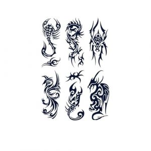 Dragon autocollant de tatouage étanche croix poignet main petit tatouage tatouage Art corporel hommes femmes(001) (CAOHCTTDDHJ, neuf)
