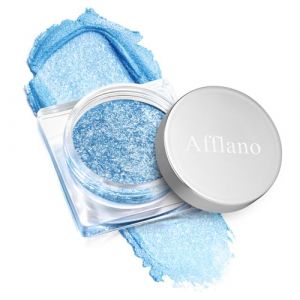 DE'LANCI Fard à Paupières Crémeux Bleu Clair Unique, Texture Soyeuse Et Douce, Ombrage à Paupières Chatoyant Bleu Mélangeable Pour Maquillage, Blue Eyeshadow Crémeux Clair à Forte Pigmentation (DE'LANCI Direct, neuf)