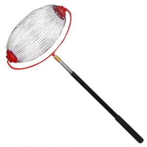 Evember Collecteur De Noix en Acier Inoxydable, 150x24x20cm Ramasseur De Noix avec Tige T&eacute;lescopique, Rouleau Ramasse Fruits, Rouleau Ramasse Noisette, Outils De Jardinage pour Ferme Famille (Evenlyao, neuf)