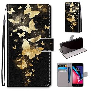 TOMYOU Etui Coque pour iPhone SE 2020, Coque iPhone 7 / iPhone 8,Protection Housse en Cuir PU Portefeuille, [Fermeture Magn&eacute;tique], Coque Compatible pour iPhone 7 / iPhone 8 / iPhone SE 2020 (WGR Global Business, neuf)