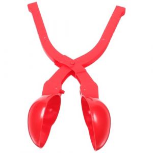 Hemobllo Pince &agrave; Boule de Neige Forme de C&oelig;ur pour Gar&ccedil;on Fille et Adultes Outil Portable Anti-Gel pour Jeux Hiver Plein Air Fabricant de Boules L&eacute;ger et Pratique (Leopolerd, neuf)