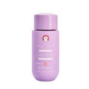 First Aid Beauty - KP Lotion lissante + éclaircissante pour le corps avec 10 % AHA, acide lactique, urée + flocons d'avoine colloïdale, exfolie + hydrate, banish kératose pilaris bosses, nouveau (First Aid Beauty UK, neuf)