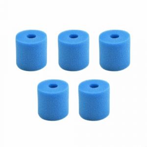 WIIYENA Lot de 5 cartouches en mousse pour filtre de piscine Intex de type H - Réutilisables et lavables - 10,2 x 9 cm (JuJumaend, neuf)
