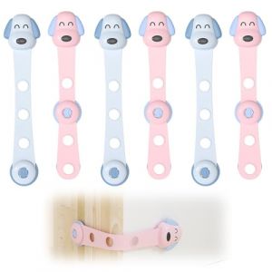 6 Pi&egrave;ces Bloque Porte B&eacute;b&eacute;, Bloque Tiroir Securite Enfant, Bloc Porte Securite Bebe, S&eacute;curite Domestique, Securite Placard Enfant pour Fen&ecirc;Tre R&eacute;Frig&eacute;Rateur, Adh&eacute;Sif Fort Sans Per&ccedil;Age (QUQU JIANING, neuf)