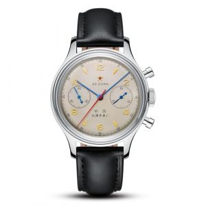 SEA-GULL Montre mécanique pour homme Seagull 1963 aviation Chronographe de pilote Montre mécanique à remontage manuel GD 1963 Édition internationale ST1901, noir, Sangle (Sea-Gull Official Store, neuf)