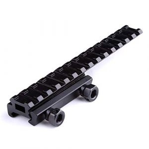 ACEXIER Tactique Extened High Riser Base Flat Top 145mm 14 Machines à sous pour 20mm Picatinny/Weaver Rail Mount Hunting (BOXUN-FR, neuf)