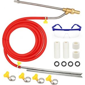 Kit de sablage pour Nettoyeur Haute Pression, Accessoire de sablage Humide 5000 PSI, sablage pour Nettoyeur Haute Pression avec buse céramique de Rechange, déconnexion Rapide 1/4 pouc (Rouge) (zhenxiaeu, neuf)