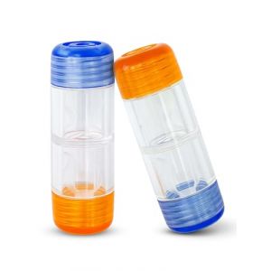 &Eacute;tuis &agrave; lentilles de contact pour lentilles rigides |Anti-fuite |Facile &agrave; transporter et &agrave; utiliser | &Eacute;tui de rangement pour yeux gauche/droit | Lentilles RGP rigides perm&eacute;ables aux gaz | 2 morceaux (DJ Blee Optical Ltd, neuf)