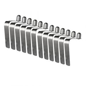 MagiDeal Lot de Clips en Acier Inoxydable Kayak Pagaie Tente Pôle Bouton Pression Attache 8mm (12pcs) (Grand Plaisir 360, neuf)