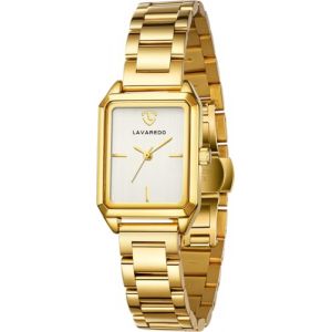 caprock Montre à Quartz pour Femme, Petite Montre rectangulaire pour Femme, Bracelet en Acier Inoxydable, Montre analogique Classique, Montre Tendance, Or Blanc. (QIANYU SHOP, neuf)