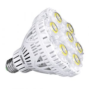 SANSI Ampoule LED E27 40W 5000K Blanc Froid, Ampoule Incandescente 350W Équivalent, Ampoule LED Puissante 5500LM Non-dimmable pour Garage Entrepôt Sous-sol Magasin (Angle de rotation 120°) (ISC Lighting Direct, neuf)