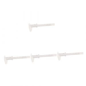 COLLBATH 4 Pièces Règle De Tatouage Des Sourcils Règle Portable Fourniture De Maquillage Étriers De Mesure Pour Les Sourcils Règle Pratique Étriers À Sourcils Règle Coulissante Règle De (Murdoffi, neuf)