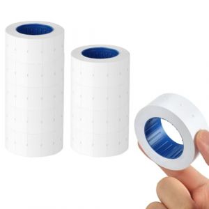 NUTKIT 10 Rouleaux 5000 pi&egrave;ces au Total &Eacute;tiquettes de Pistolet de Prix, 21 * 12mm Autocollants pour Pistolet &agrave; &Eacute;tiquettes Blanches, Autocollant De pistolet De Prix, pour Pistolets d-e prix (HFX-online, neuf)