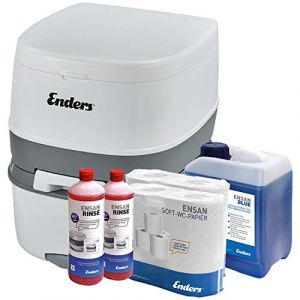Enders WC Chimique Portable - Kit de démarrage Blue 5,0 Supreme avec Produit additif et Papier hygiénique - Toilette Chimique (MH-Online-GmbH, neuf)