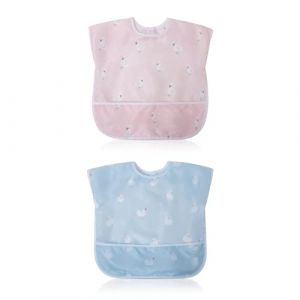 Little Dimsum Bavoirs Bebe avec Manches, Bavoir Manches Longue Bebe Bavoir Imperm&eacute;able B&eacute;b&eacute;, Tablier Peinture Enfant Convient aux Enfants de 6 Mois &agrave; 3 Ans (Little-Dimsum, neuf)