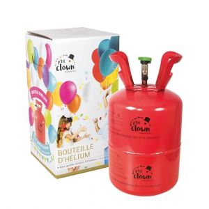 P'tit Clown - 25830 - Bouteille Hélium Jetable pour Ballons - Facile à Utiliser - Parfaite pour Décoration Fêtes, Anniversaire, Mariage, Baptême, Bal, Noël, Nouvel An - Pour 30 BALLONS (non inclus) (Ponera, neuf)