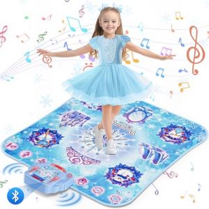 Tapis de danse pour fille : tapis de danse à 8 boutons, jeu de danse électronique sans fil Bluetooth pour enfant avec 4 modes de jeu, musique intégrée, cadeaux d'anniversaire pour filles de 3 à 12 ans (DuoYouMi UK, neuf)