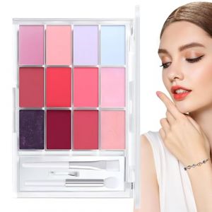 Gloss à lèvres pour femme, palette de gloss pour femme - Palette de rouge à lèvres hydratant nourrissant,Palette de couleurs de brillant à lèvres teinté doux, rouge à lèvres pour femmes et filles (rundli, neuf)