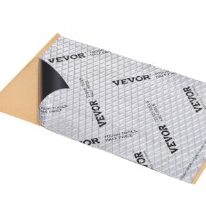 VEVOR Tapis d'Isolation Phonique 1,3 mm Insonorisation Voiture 4,8 m² Matériau Insonorisant Automobile en Caoutchouc Butyle 248,9x398,8 mm Tapis Isolant Thermique Structure à 3 Couches pour Voitures (New Clear FR, neuf)