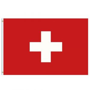 Grande Drapeau Suisse 90x150cm,Double Face Drapeaux Suisse Mat Polyester et Personnalisable,avec Oeillet M&eacute;talliques Couture,pour Oktoberfest &Eacute;v&eacute;nements Sportifs,D&eacute;coratifs d'ext&eacute;rieur (YIHUAN Official Store, neuf)