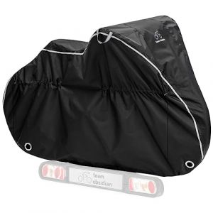 Team Obsidian Housse Velo Exterieur Protection - Bache Velo Exterieur 600D pour 1 à 3 Vélos - Housse de Vélo Impermeable pour le Voyage et le Transport - Bâche Extérieur Imperméable (SX-Commerce, neuf)