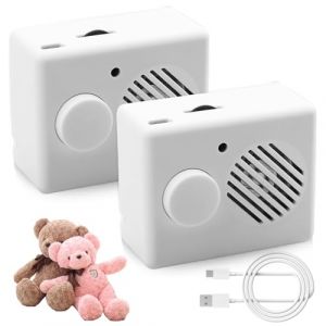 2 pcs Enregistreur Vocal pour Peluche 360 Secondes, Mini Enregistreur Vocale Programmable avec Message Personnalisé pour Jouets en Peluche, Cadeau DIY, Boîte Sonore Enregistrable Cadeau de Festival (XULAI LIMITED, neuf)