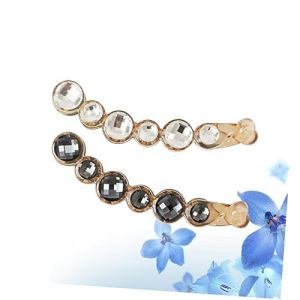 Veemoon Pince &agrave; Cheveux Banane Lot de 2 Grosse Pince &agrave; Queue de Cheval Accessoire &Eacute;l&eacute;gant pour Cheveux &Eacute;pais Travail Plage (lucy Liu, neuf)