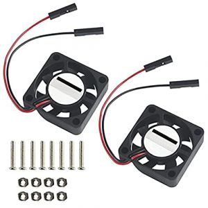 MakerHawk 2pcs Ventilateur de Refroidissement sans Balai Raspberry Pi DC séparant Une Interface à Deux 3,3V 5V pour Raspberry Pi 2 / Pi 3 / 3B + et Pi Zero/Zero W (AZDelivery-Shop, neuf)