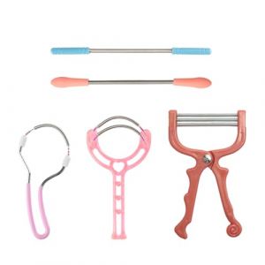 Lot de 5 épilateurs fonctionnels pour épilation du visage à ressort pour une épilation rapide du visage à la maison (JIANGhy, neuf)