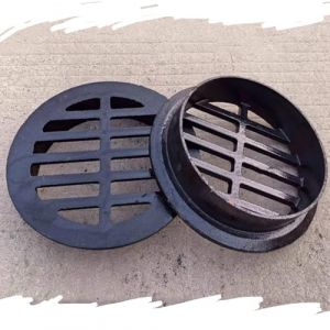 IMUNKT Siphon De Sol En Fonte Rond Grille De Drainage 75 110 160 200mm Plate Couvercle De Vidange Pour Évier Et Drain De Sol(110mm/4.3in) (Wang Li's store, neuf)